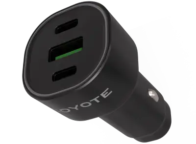 Sigarettenaanstekeroplader 2 USB-C-poorten en 1 USB-A-poort